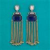 Indo Western Long Earring with Mehndi Plating