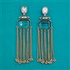 Indo Western Long Earring with Mehndi Plating