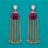 Indo Western Long Earring with Mehndi Plating