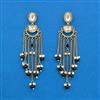 Indo Western Moti Earring With Mehndi Plating