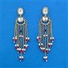 Indo Western Moti Earring With Mehndi Plating