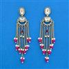 Indo Western Moti Earring With Mehndi Plating