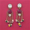 Indo Western Classic Earring With Mehndi Plating
