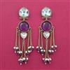 Indo Western Classic Earring With Mehndi Plating