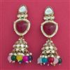 Indo Western Jhumki With Mehndi Plating