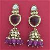 Indo Western Jhumki With Mehndi Plating