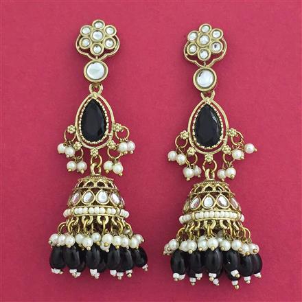 Indo Western Jhumki With Mehndi Plating