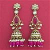 Indo Western Jhumki With Mehndi Plating