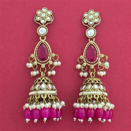 Indo Western Jhumki With Mehndi Plating