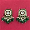 Indo Western Meenakari Earring With Mehndi Plating