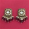 Indo Western Meenakari Earring With Mehndi Plating