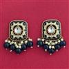 Indo Western Meenakari Earring With Mehndi Plating