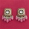 Indo Western Meenakari Earring With Mehndi Plating