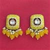 Indo Western Meenakari Earring With Mehndi Plating