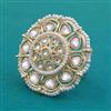 Indo Western Adjustable Ring With Gold Plating