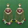 Indo Western Classic Earring With Mehndi Plating