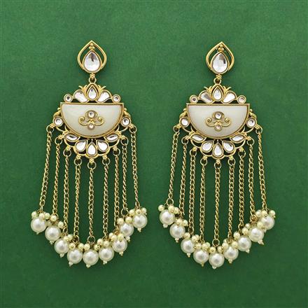 Indo Western Classic Earring With Mehndi Plating