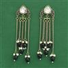 Indo Western Meenakari Earring With Mehndi Plating