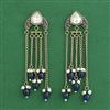 Indo Western Meenakari Earring With Mehndi Plating