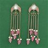 Indo Western Meenakari Earring With Mehndi Plating