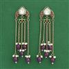 Indo Western Meenakari Earring With Mehndi Plating