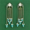 Indo Western Meenakari Earring With Mehndi Plating