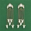 Indo Western Meenakari Earring With Mehndi Plating