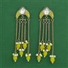 Indo Western Meenakari Earring With Mehndi Plating