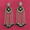 Indo Western Moti Earring With Mehndi Plating