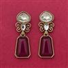 Indo Western Classic Earring With Mehndi Plating