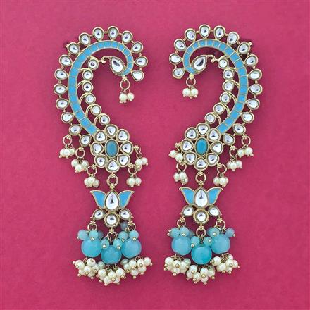 Indo Western Earcuff With Mehndi Plating