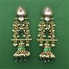 Indo Western Jhumki With Mehndi Plating