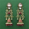 Indo Western Jhumki With Mehndi Plating