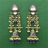 Indo Western Jhumki With Mehndi Plating