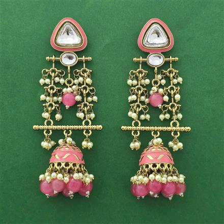 Indo Western Jhumki With Mehndi Plating