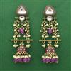 Indo Western Jhumki With Mehndi Plating
