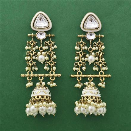 Indo Western Jhumki With Mehndi Plating