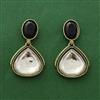 Indo Western Meenakari Earring With Mehndi Plating
