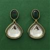 Indo Western Meenakari Earring With Mehndi Plating
