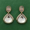 Indo Western Meenakari Earring With Mehndi Plating