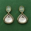 Indo Western Meenakari Earring With Mehndi Plating