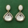 Indo Western Meenakari Earring With Mehndi Plating