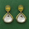 Indo Western Meenakari Earring With Mehndi Plating