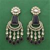 Indo Western Classic Earring With Mehndi Plating