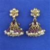 Indo Western Jhumki with Mehndi Plating