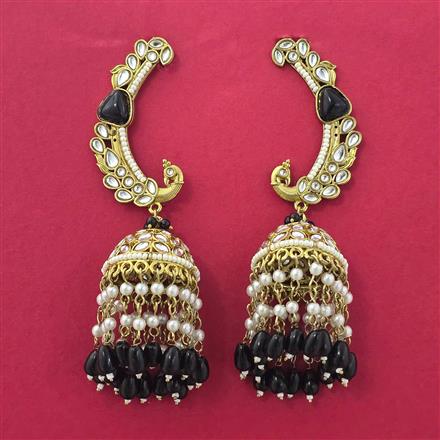 Indo Western Jhumki With Mehndi Plating