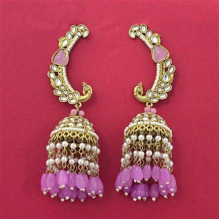 Indo Western Jhumki With Mehndi Plating