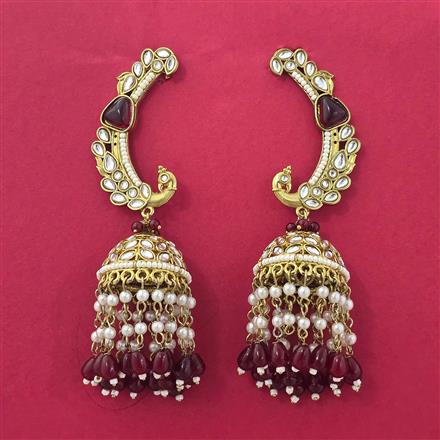 Indo Western Jhumki With Mehndi Plating