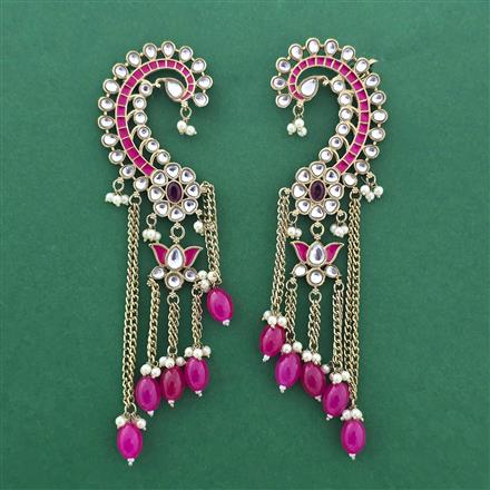 Indo Western Earcuff With Mehndi Plating
