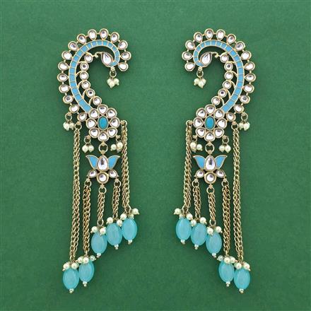 Indo Western Earcuff With Mehndi Plating